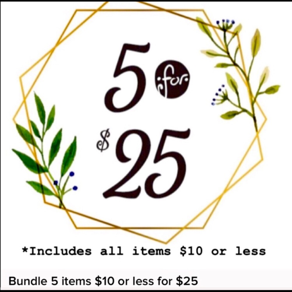 5 for $25 Bundle Sale 🍃